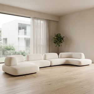 Ensemble modulaire en tissu de style simple et moderne pour salon intérieur, luxe haut de gamme - Product Image 1