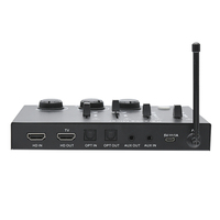 Sistema de Mezcla de Karaoke con Micrófono Inalámbrico UHF Dual, Óptico HD, AUX, para Smart TV, PC, KTV, Amplificador de Canto y Altavoz