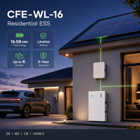 Batterie solaire résidentielle ESS CFE-WL-16 16KWH 51.2V 314Ah LiFePO4 6000+ cycles, murale, format split, garantie 5 ans