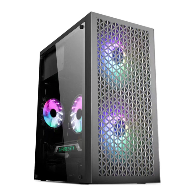 High Quality New M620 Tempered Glass Metal Mesh ATX Computer Case Mid Tower Computer Gaming Casing USB3.0 Pc Cabinet