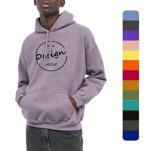 Manufacture High Quality Pullover Long Sleeve French Terry Streetwear Outdoor Casual Screen Print Blank <b>Thick</b> <b>Hoodie</b> for <b>Men</b> - Product Image 1