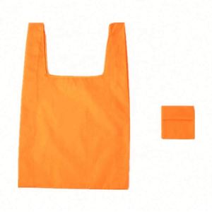 Sac fourre-tout en polyester 210T écologique avec logo imprimé personnalisé, sac publicitaire réutilisable pliable pour le shopping - Product Image 4