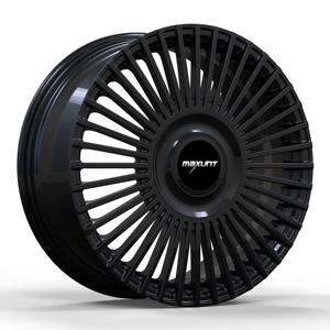 Nouveau montage universel ML-25496-19 * 8.0 roue modifiée <span class=keywords><strong>arraché</strong></span> <span class=keywords><strong>moyeu</strong></span> de filature forgé brillant noir roue de voiture roue voitures de tourisme - Product Image 4