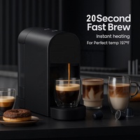 Machine à café expresso compacte semi-automatique à capsules pour la pause du personnel, entretien facile, support commercial