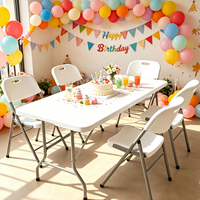 Table de conférence pliable moderne en plastique et métal pour salle de réunion