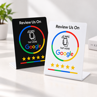Carte de commentaires NFC personnalisée, code QR NFC à scanner pour évaluer, panneau de commentaires de table 140x120mm pour café, bar, boutique, réception