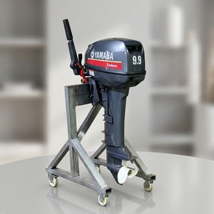 Moteur hors-bord 2 temps 9,9 CV à refroidissement par eau et allumage CDI, hélice externe – Meilleures ventes - Product Image 3