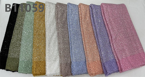 Chocoo Chất Lượng Hàng Đầu Phi Pháp Thêu Ren Vải Bạc Hà Màu Xanh Lá Cây Sáng Bóng <span class=keywords><strong>Sequin</strong></span> Đính Cườm Nigeria Ren Vải Cho Phụ Nữ - Product Image 6