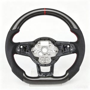 Volante de Fibra de Carbono a <span class=keywords><strong>Precio</strong></span> de Fábrica para Volkswagen Golf 7 75 <span class=keywords><strong>GTI</strong></span> GTD GTE R <span class=keywords><strong>Polo</strong></span> <span class=keywords><strong>GTI</strong></span> Tiguan Passat - Product Image 5