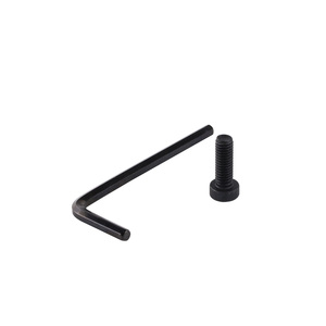 Black Coated U-Shaped Metal <b>Lock</b> Shackle Round Body Metric Finish - Product Image 2
