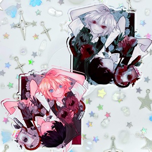 Support en acrylique OEM/ODM Omori, Charme en acrylique double face Basil Sunny, Cadeau Fanart de jeu vidéo - Product Image 3