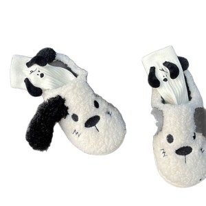White Anime <b>Cartoon</b> Puppy Ear Slouch <b>Socks</b> For Women Breathable Sweat Absorbing Mid Calf <b>Socks</b> Youth Style - Product Image 4