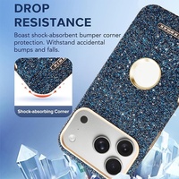 Coque de téléphone magnétique pour fille avec diamants étincelants et cadre plaqué pour iPhone 17 16 15 14 13 12 Pro Max 17 Air – Protection optimale