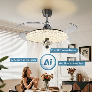 Nuevo Ventilador de Techo con Luz de Estilo Antiguo para Sala de Estar y Comedor, Ventilador de Techo Silencioso de Lujo para el Hogar - Product Image 2
