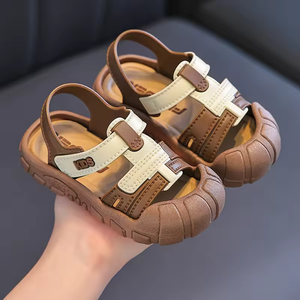 Nouvelles sandales d'été 2025 pour garçons, chaussures de marche de style plage, sandales respirantes pour enfants, chaussures de sport pour enfants - Product Image 2