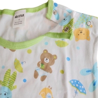 T-shirt imprimé Teddy Bear pour adulte, haut pour adulte avec boutons-pression sur l'épaule pour homme, jolies tenues ABDL