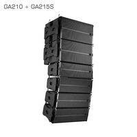 Altavoz de arreglo lineal pasivo de 2 vías GA210 con neodimio dual de 10 pulgadas, 500W, profesional para PA, conciertos y sonido en vivo
