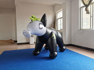 Beile-mascarilla inflable personalizada, hienas, color negro, a la venta - Product Image 2