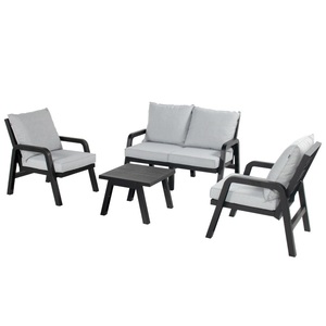 Set di mobili <span class=keywords><strong>da</strong></span> <span class=keywords><strong>giardino</strong></span> moderni <span class=keywords><strong>da</strong></span> esterno in alluminio <span class=keywords><strong>da</strong></span> soggiorno e balcone dell'hotel Divano Divano Divano <span class=keywords><strong>da</strong></span> esterno - Product Image 1