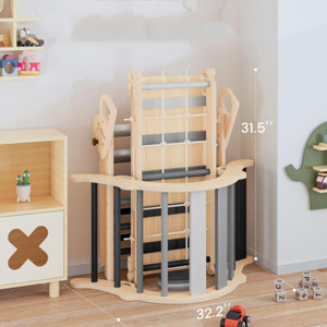 Set de Triángulos Pikler, Estructura de Madera para Escalar, Juguetes Montessori, Juguetes de Escalada para Niños, Gimnasio Montessori Pikler - Product Image 3