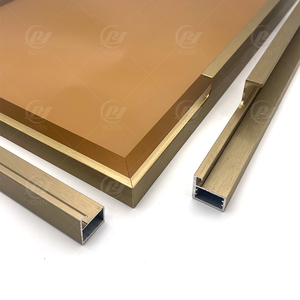 Prix de gros Profilés en aluminium extrudé Stock d'usine Armoire <span class=keywords><strong>coulissante</strong></span> pour armoires de cuisine Armoire <span class=keywords><strong>porte</strong></span> découpe de cadre - Product Image 4