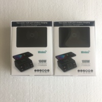 Chargeur Usb c intelligent multi-ports pour téléphone portable Charge rapide QC 3.0 PD 100w Station de charge Usb avec écran LCD
