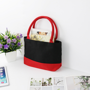 Bán buôn cuộc sống hàng ngày <span class=keywords><strong>Red</strong></span> Bottom đen nhỏ hàng tạp hóa mua sắm túi xách thăng hoa túi vải - Product Image 3