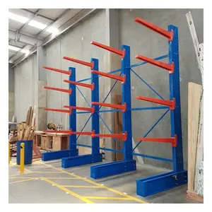 Rayonnage industriel robuste entrepôt système de rayonnage de tuyaux de stockage support en porte-à-faux en bois