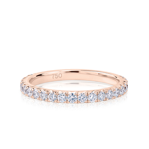 18K White/Yellow/Rose Gold Lab Diamond Ring - Product Image 5