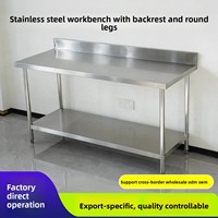 Plan de travail pliable en acier inoxydable SUS 304 robuste, table de préparation portable pour cuisine commerciale, restaurant et traiteur