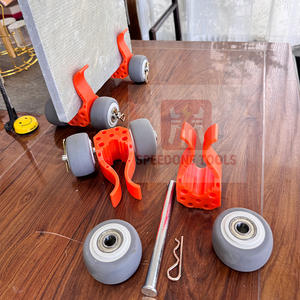 Dispositif de roues mobiles multifonctionnelles réglable pour le traitement du verre de pierre pour la configuration d'exposition pour les chariots à main - Product Image 6