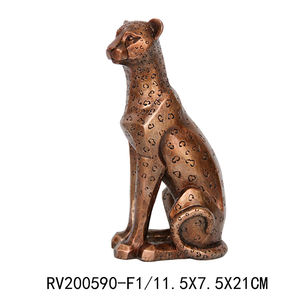 تماثيل معاصرة قوالب راتينج تمثال فهد حديث تمثال النمر نحت ديكورات حيوانات لمدخل قاعة غرفة المعيشة - Product Image 2