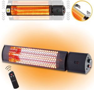 เครื่องทำความร้อนอินฟราเรดติดผนังสำหรับภายนอกอาคาร ราคาโรงงานขายส่ง - Product Image 1