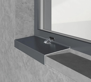 Plaque de <span class=keywords><strong>seuil</strong></span> de fenêtre en alliage <span class=keywords><strong>d</strong></span>'aluminium sur mesure, plaque anti-goutte <span class=keywords><strong>d</strong></span>'eau pour fenêtre, personnalisation de la taille et de la couleur disponible - Product Image 3