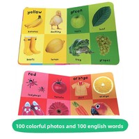Livre en carton original anglais : Les 100 premiers mots sur les animaux - Dictionnaire illustré - Priddy Books