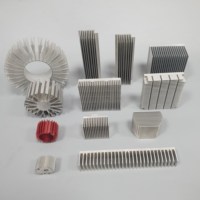 Profilé d'extrusion en aluminium industriel personnalisé avec insert en cuivre, dissipateur thermique 40 mm, boîtier B20B, radiateur de refroidissement