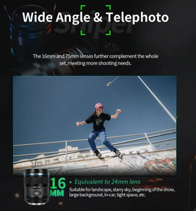 SIRUI 16mm 75mm Serii F1.2 Snajper APS-C mise au point automatique AF Z Dla E Fuji XF A7m A7r A7s Xt50 Xs20 <span class=keywords><strong>Xpro</strong></span> Z8 - Product Image 4