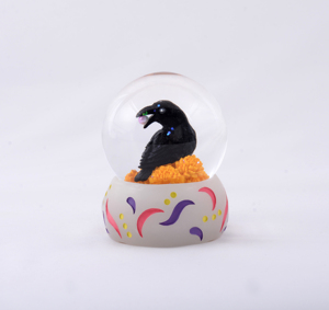 JARLL Nautical Style Resin Raven Water Globe Home Decoration New Year/Christmas Snow Globe Hand Painted Customized Color - Product Image 3
