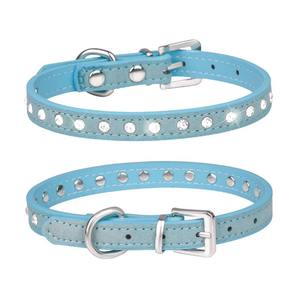 Pretty Bling <span class=keywords><strong>Diamond</strong></span> Puppy <span class=keywords><strong>Collar</strong></span> <span class=keywords><strong>Pink</strong></span> Rhinestone Collares para perros pequeños - Product Image 2