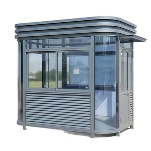 Cabine de Garde en Structure Acier, Design Moderne, Cadre en Acier Léger, Poste de Sécurité Portable pour Usine, Cabine de Parking - Product Image 1