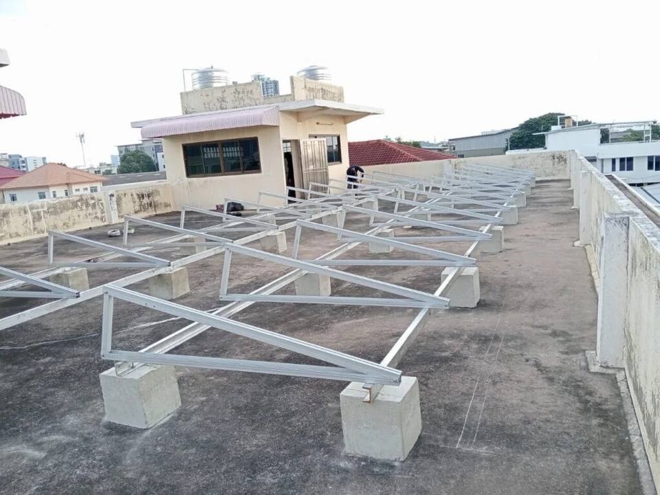 Sunlink Flat Roof Adjustable Aluminium Tripod Triangle Rack Mounting ...