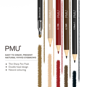 Stylo manuel à double tête imperméable et durable Nouveau <span class=keywords><strong>crayon</strong></span> à sourcils en acier inoxydable sous forme <span class=keywords><strong>liquide</strong></span> - Product Image 2