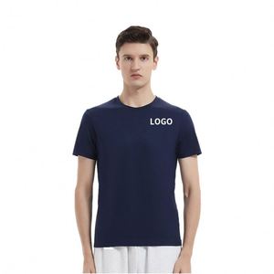 เสื้อยืดผู้ชายผ้าไอซ์ซิลค์ผสมสแปนเด็กซ์ น้ำหนักเบา ระบายอากาศได้ดี แห้งเร็ว เหมาะสำหรับวิ่งออกกำลังกายกลางแจ้ง - Product Image 1