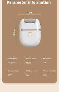 Removedor Eléctrico Recargable de Piel Muerta para Pies, Exfoliante para Callos y Piel Seca y Agrietada, Venta al Por Mayor - Product Image 4
