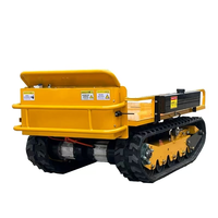 Châssis de véhicule de transport de dumper de transporteur de chenille agricole de voie sans brosse avec la capacité de charge de 1000KG et la vitesse 0-6 KM/H
