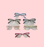 Nouvelles lunettes de lecture unisexes tendance, monture complète en métal, effet œil de chat, changement de couleur, anti-lumière bleue