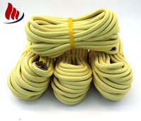 Corde de remorquage de secours tressée carrée ignifuge en Para-Aramide torsadée jaune de sécurité, largeur 3-6mm