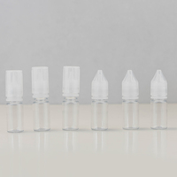 Bouteille e-compte-gouttes en plastique transparent PET résistant aux enfants gorille licorne 10ML/15ML/30ML/50ML/60ML/70ML/100ML/120ML