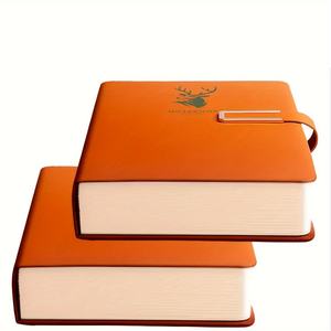 Nhà Máy Giá bìa cứng PU máy tính xách tay siêu dày sáp cảm giác da A5 Tạp Chí biểu tượng tùy chỉnh Nhật Ký máy tính xách tay - Product Image 2