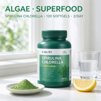 Gélules de Spiruline et Chlorelle 240 unités – OEM/ODM Marque Privée – Mélange d'Algues Vertes pour Compléments de Santé